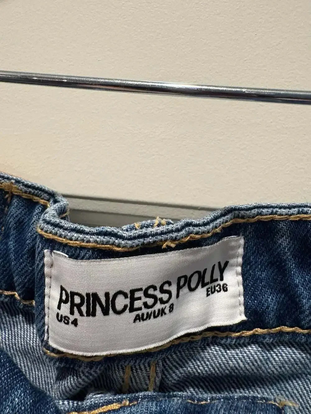 Princess Polly PP-DNM Classic Blue Denim Mini Skirt